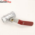 GutenTop HIgh Quality Long handle two way surface polishing zinc alloy ball valve